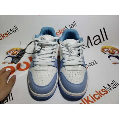 Replica OFF-WHITE OOO Low Out Of Office Calf Leather White Light Blue  02