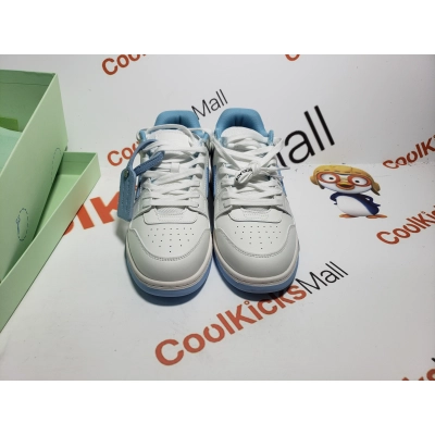 Replica OFF-WHITE Out Of Office OOO 30 MM Low Tops Sky Blue And White   02