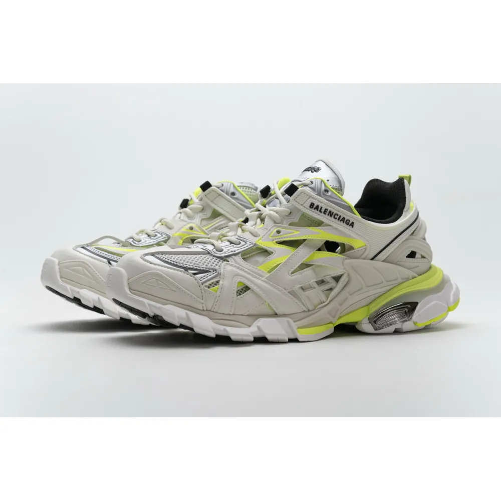 Coolkicksmall | PKGoden Balenciaga Track 2 Sneaker White Fluo Yellow