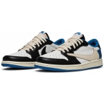 (Limited time special price $79)Air Jordan 1 Retro low Fragment Travis Scott Blue,DM7866-140