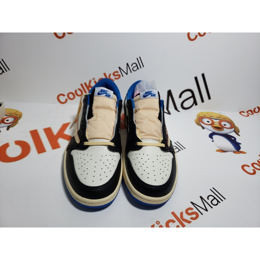 (Limited time special price $79)Air Jordan 1 Retro low Fragment Travis Scott Blue,DM7866-140