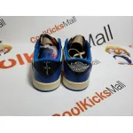 (Limited time special price $79)Air Jordan 1 Retro low Fragment Travis Scott Blue,DM7866-140