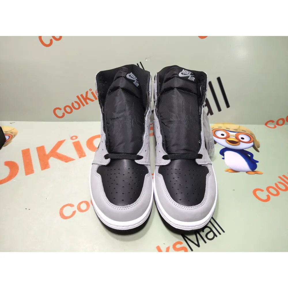 Cool Kicks | PKGoden Air Jordan 1 Shadow 2.0 Black Light Smoke Grey,555088-035
