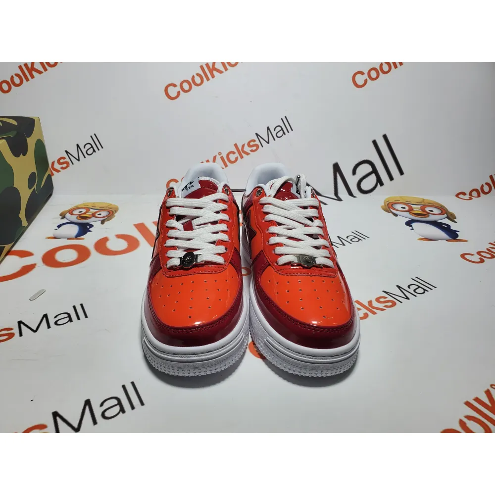 G5 A Bathing Ape Bape Sta Low White Dark Red Mirror Surface, 1H20 191 046