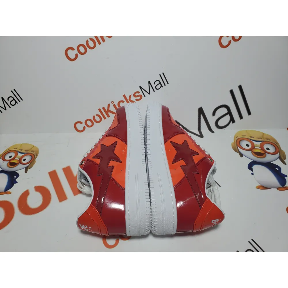G5 A Bathing Ape Bape Sta Low White Dark Red Mirror Surface, 1H20 191 046