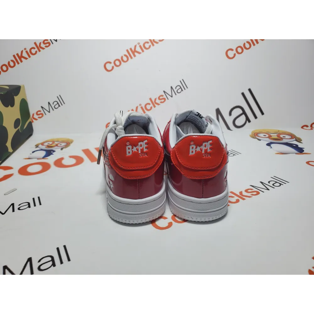 G5 A Bathing Ape Bape Sta Low White Dark Red Mirror Surface, 1H20 191 046