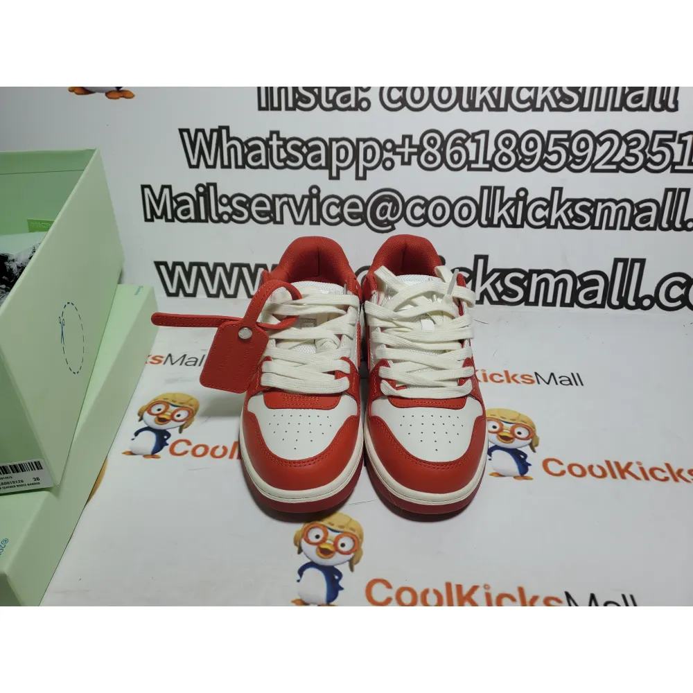 PKGoden OFF-WHITE Out Of Office Red And White  