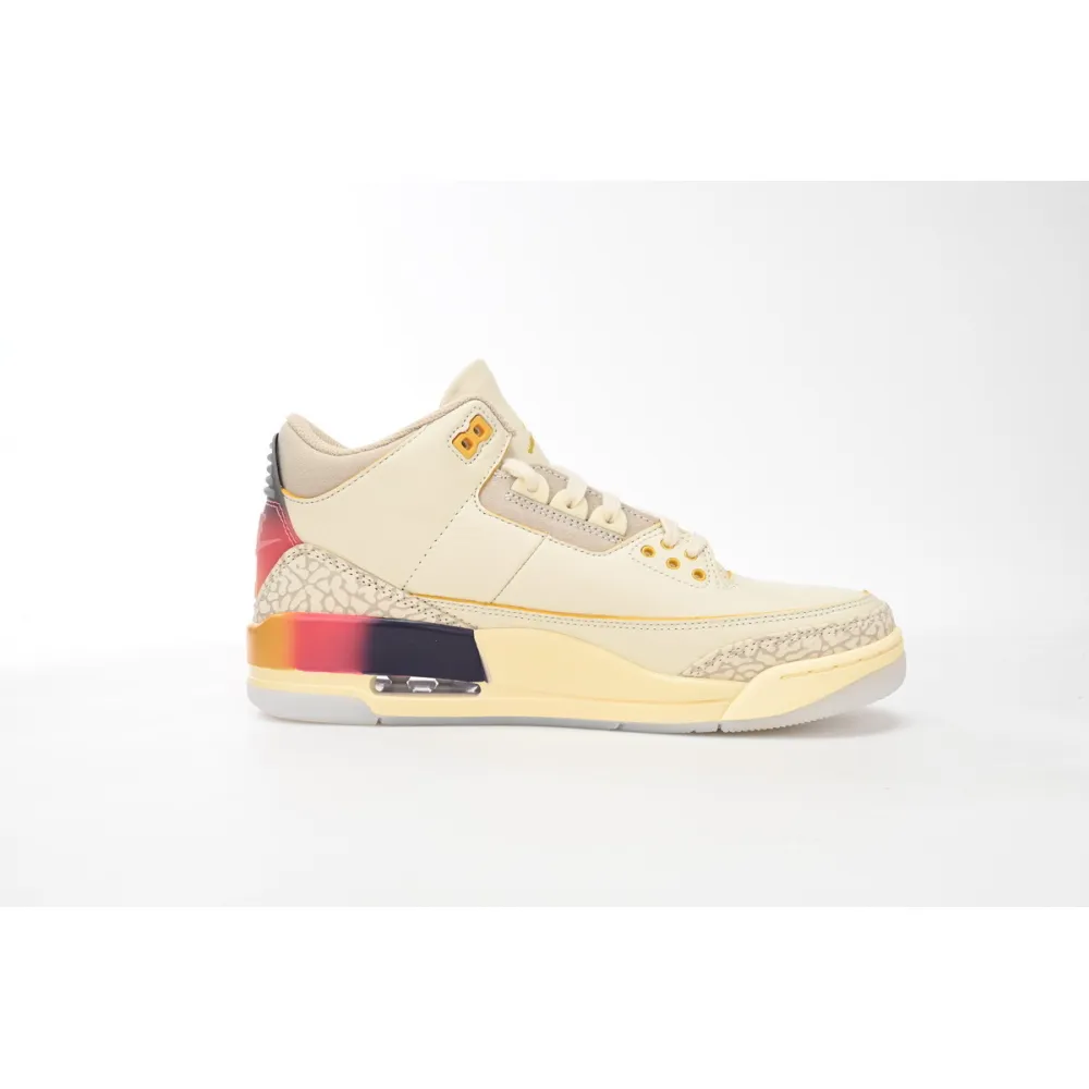 PKGoden J Balvin x Air Jordan 3 White Blue Red,FN0344-901