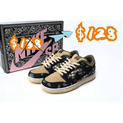 (1 week $10 OFF) PKGoden SB Dunk Low Travis Scott,CT5053-001 01