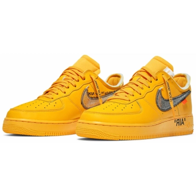 Replica Air Force 1 Low OFF-WHITE University Gold Metallic Silver,DD1876-700 01