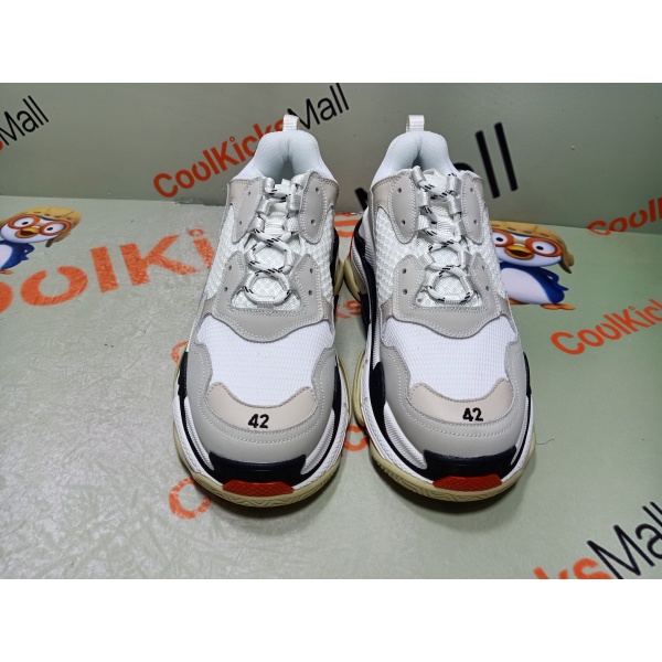 Coolest kicks | PKGoden Balenciaga Triple S White Dark Grey Red,541624 W06E2 1790