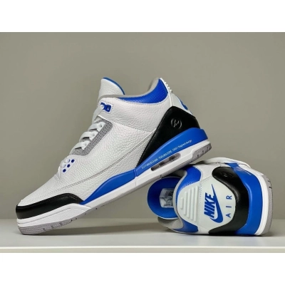 Cool Kicks | PKGoden Air Jordan 3 Fragment Design White/Royal Blue.CT8532-040 01