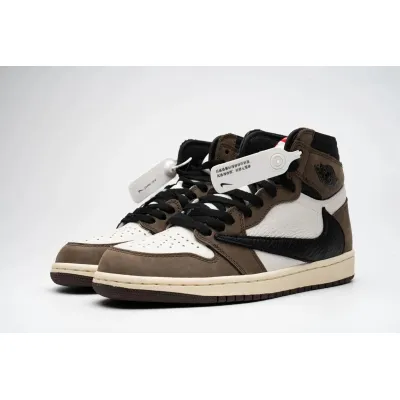 (Free Shipping)PKGoden Air Jordan 1 Retro High Travis Scott,CD4487-100 01