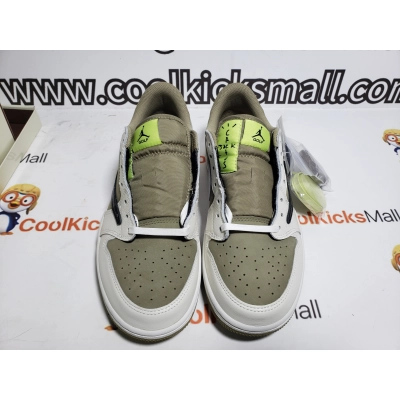 PKGoden Air Jordan 1 Retro Low Golf Travis Scott Neutral Olive,FZ3124-200 02