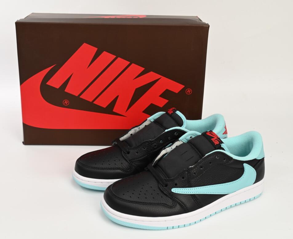 Replica Air Jordan 1 Low Travis Scott Bang Black Blue,DM7866-400