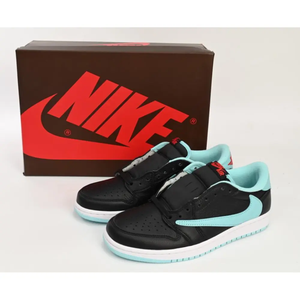 PKGoden Air Jordan 1 Low Travis Scott Bang Black Blue,DM7866-400
