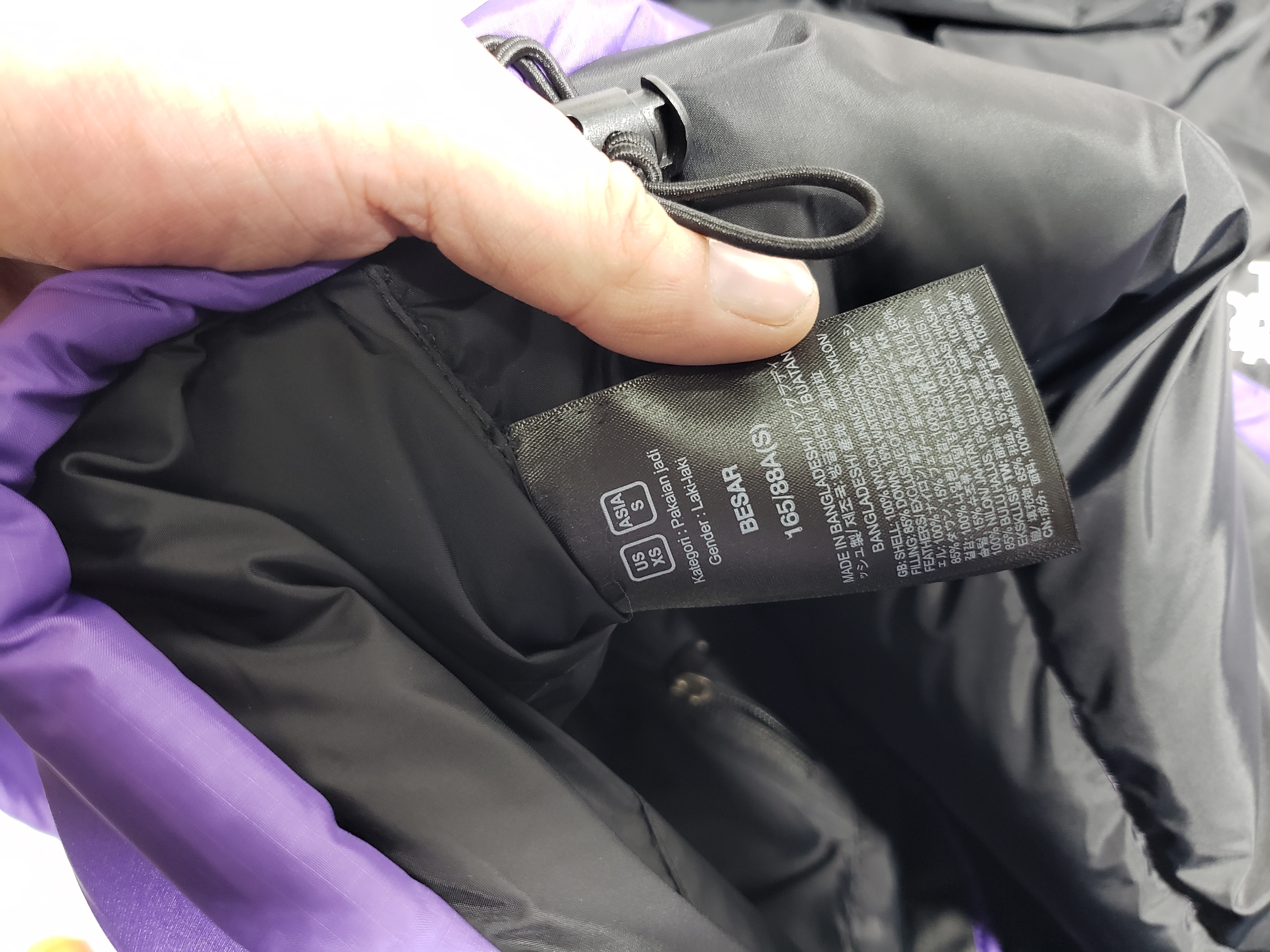 TheNorthFace Splicing White And Pur Ple