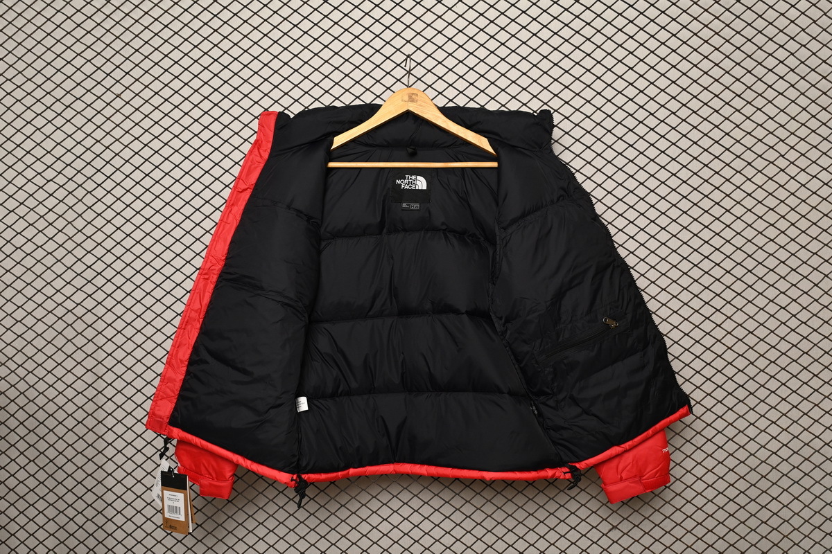 TheNorthFace Splicing White And Red