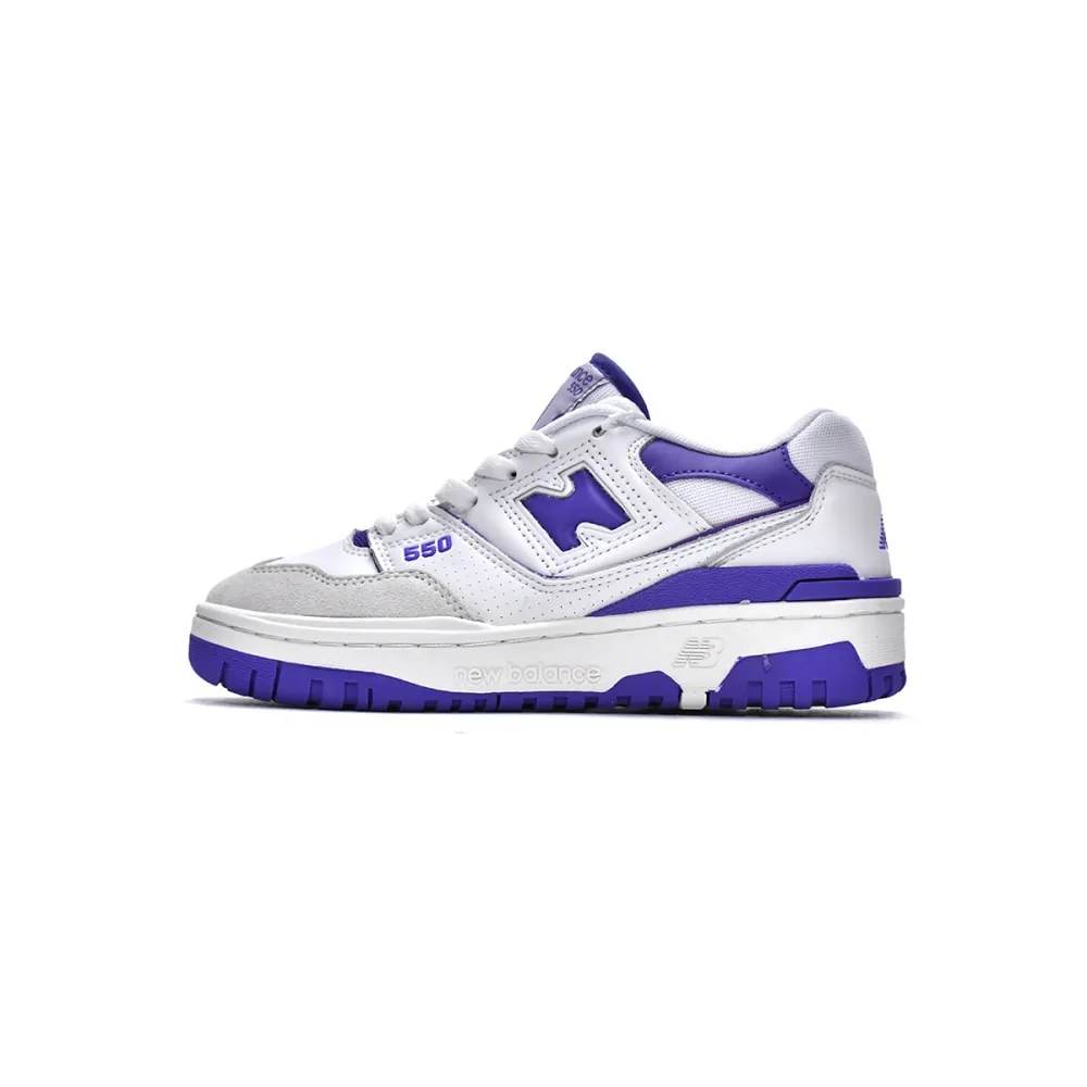 Coolkicks GET  New Balance White Purple,BB550WT1ZJR