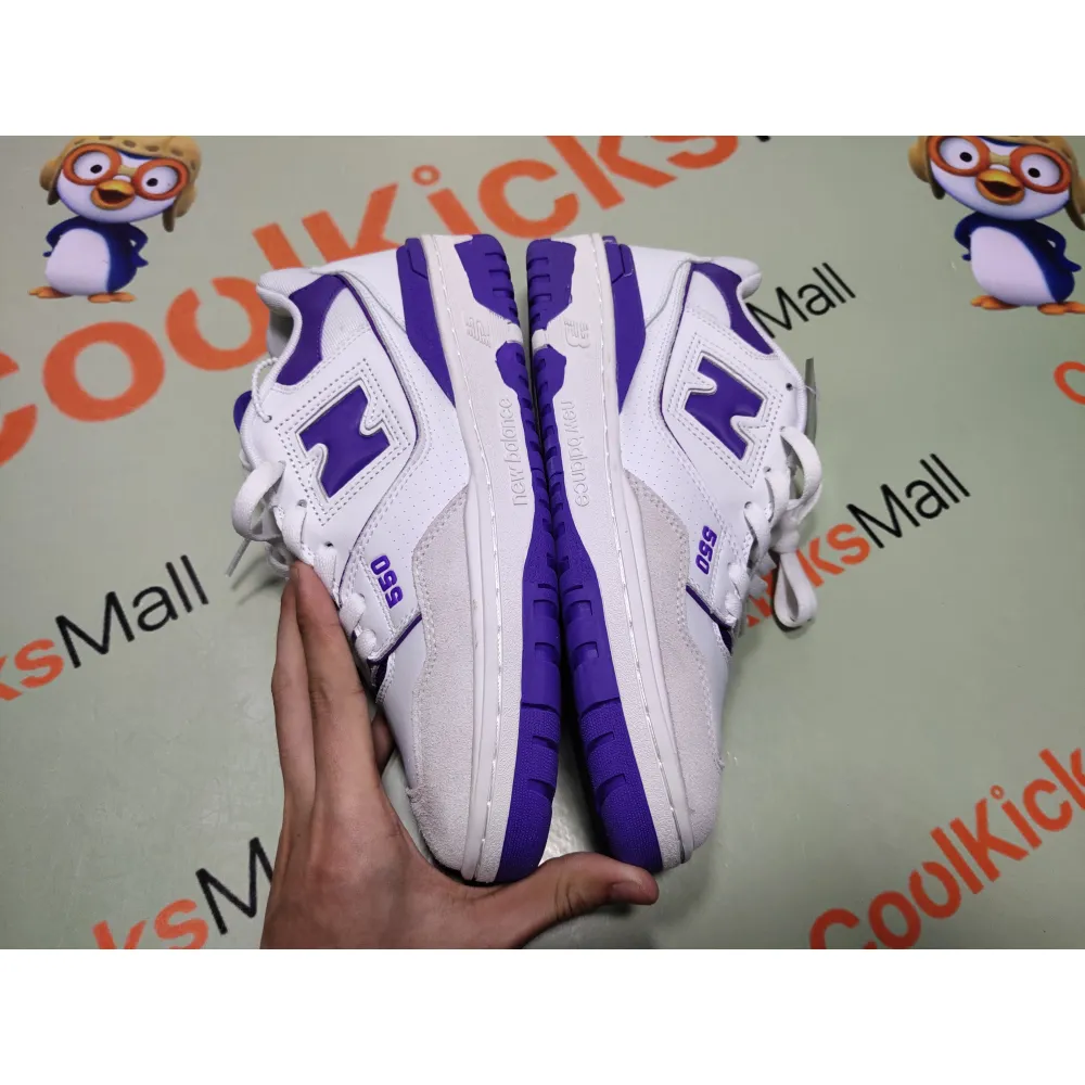 Coolkicks GET  New Balance White Purple,BB550WT1ZJR