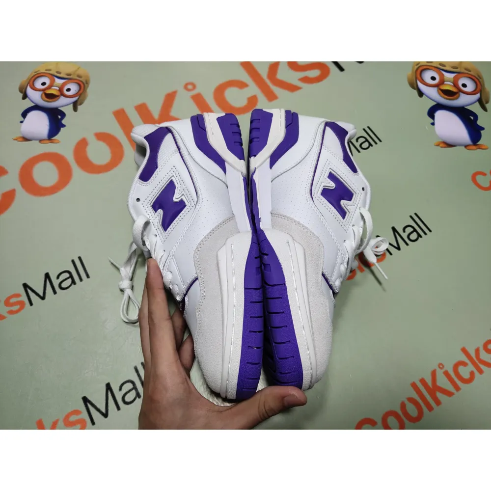 Coolkicks GET  New Balance White Purple,BB550WT1ZJR