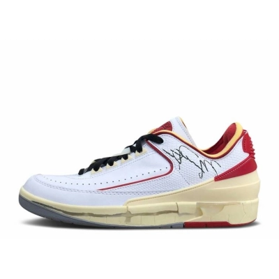 great reps  | Replica Jordan 2 Retro Low SP Off-White White Red,DJ4375-106 01