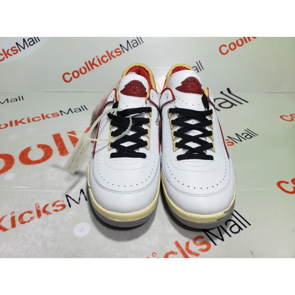 Coolkicksmall | PKGoden Jordan 2 Retro Low SP Off-White White Red,DJ4375-106