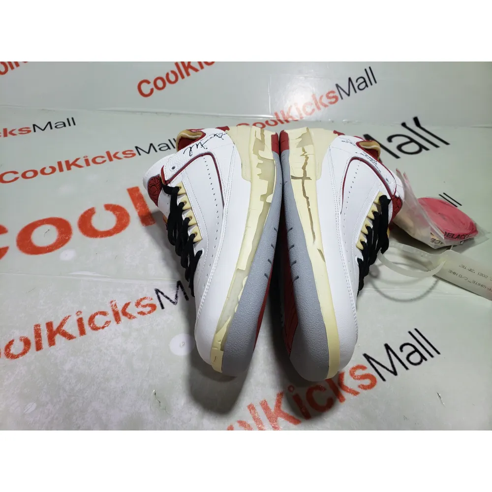 Coolkicksmall | PKGoden Jordan 2 Retro Low SP Off-White White Red,DJ4375-106