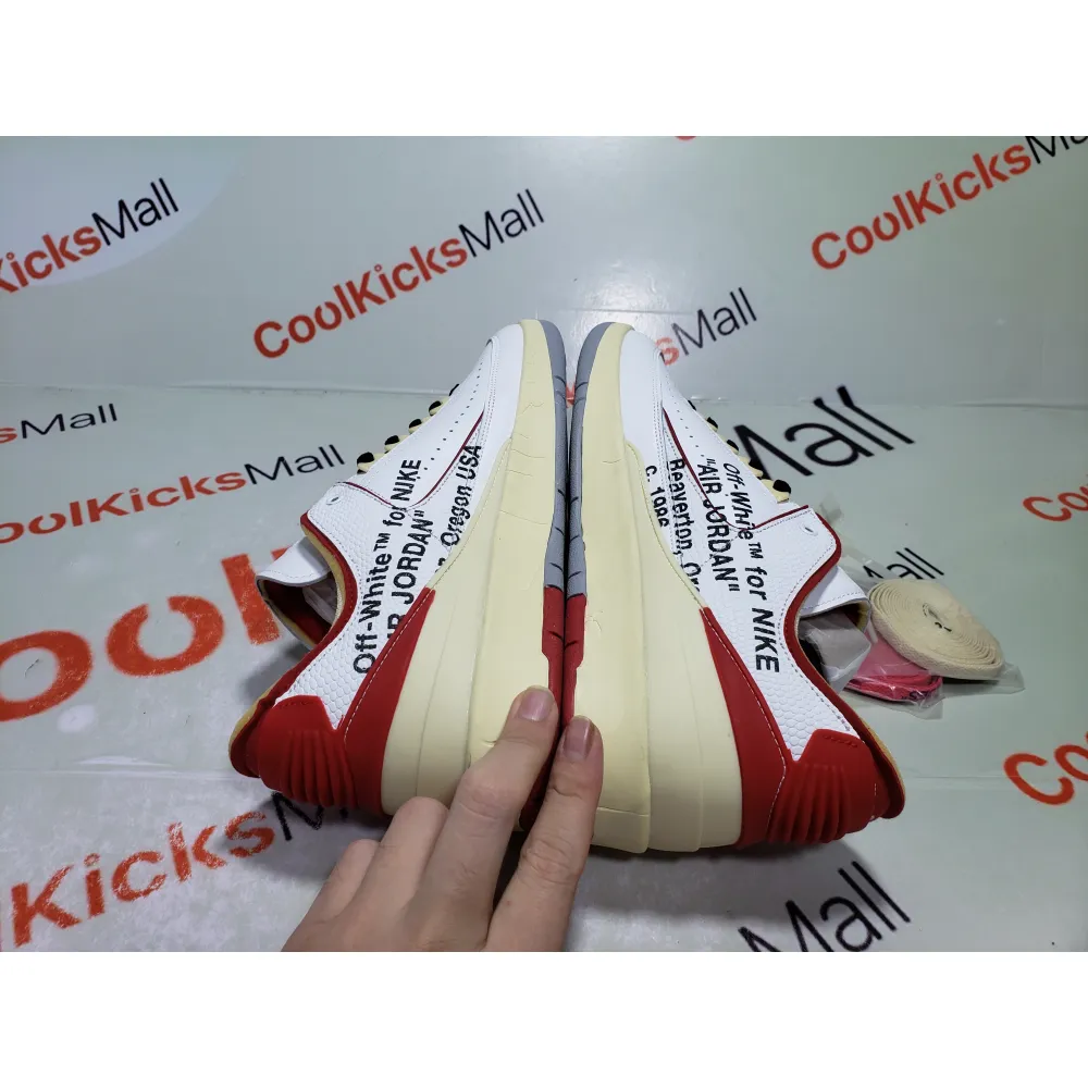 Coolkicksmall | PKGoden Jordan 2 Retro Low SP Off-White White Red,DJ4375-106