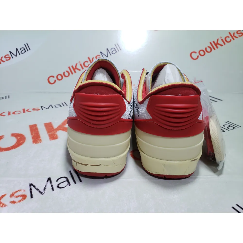 Coolkicksmall | PKGoden Jordan 2 Retro Low SP Off-White White Red,DJ4375-106