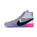 Cool Kicks | PKGoden Blazer Mid Off-White Wolf Grey Serena Queen