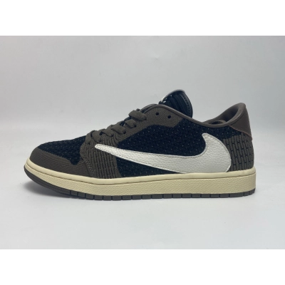 G5 Air Jordan 1 Low Flyknit OG TS SP Travis Scott,CQ4277-001 01