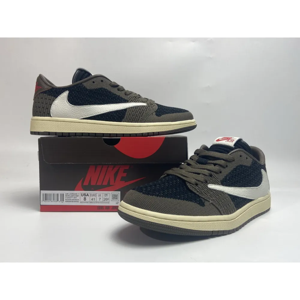 Cool Kicks | G5 Air Jordan 1 Low Flyknit GET TS SP Travis Scott,CQ4277-001