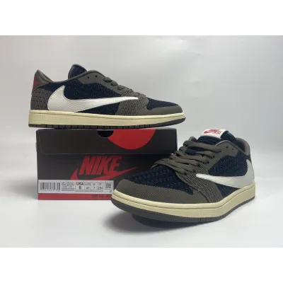 Cool Kicks | G5 Air Jordan 1 Low Flyknit GET TS SP Travis Scott,CQ4277-001 02