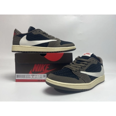 G5 Air Jordan 1 Low Flyknit OG TS SP Travis Scott,CQ4277-001 02