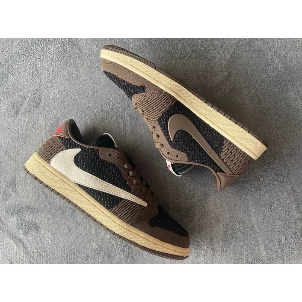 Cool Kicks | G5 Air Jordan 1 Low Flyknit GET TS SP Travis Scott,CQ4277-001