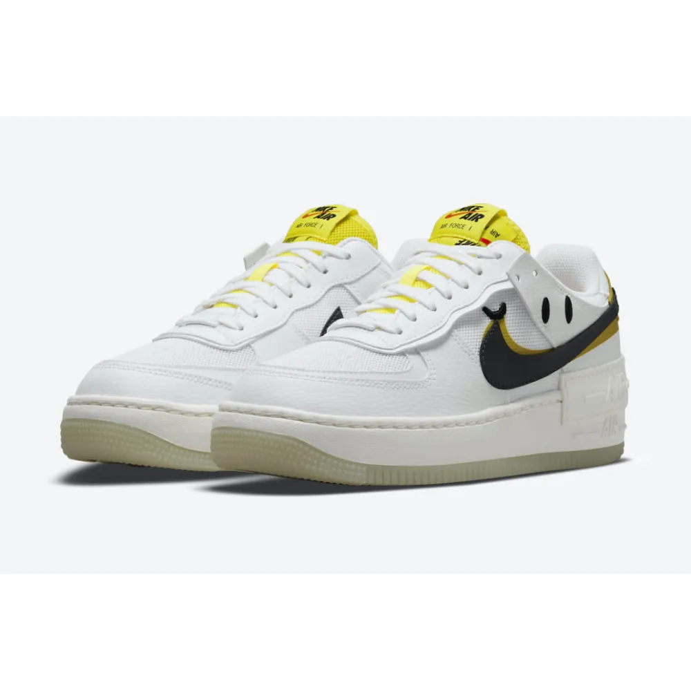 Cool Kicks | GET Air Force 1 white black/Yellow shadow