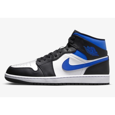 PKGoden Air Jordan 1 Mid White Black Racer Blue,554724-140 01