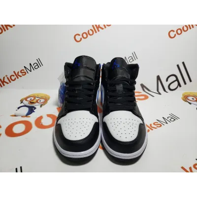 PKGoden Air Jordan 1 Mid White Black Racer Blue,554724-140 02