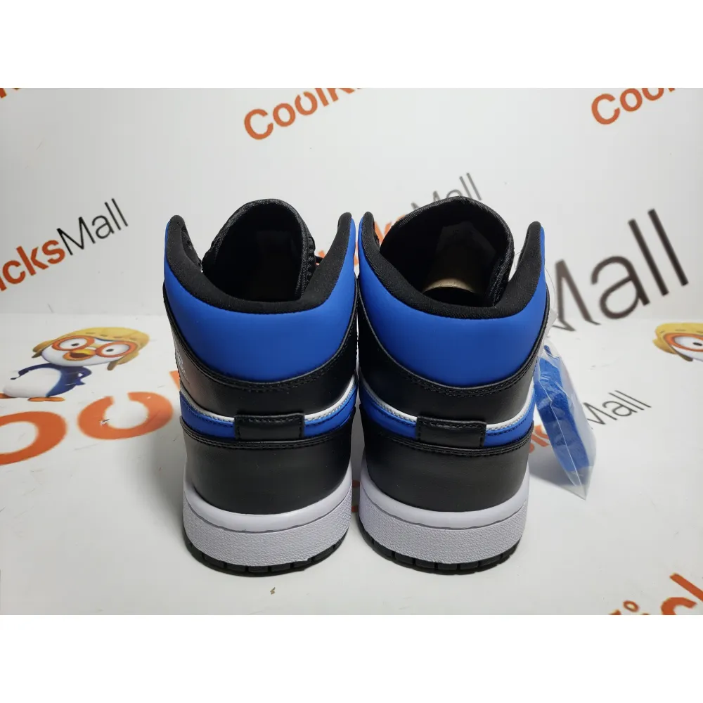 PKGoden Air Jordan 1 Mid White Black Racer Blue,554724-140