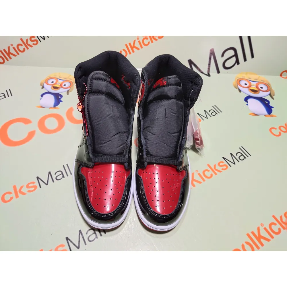 PKGoden Air Jordan 1 Retro High GET Patent Bred,555088-063