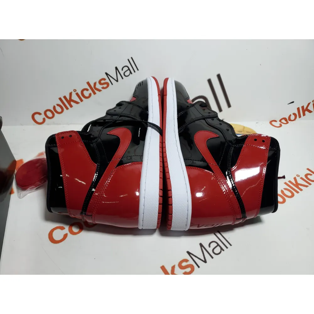 GET Air Jordan 1 Retro High GET Patent Bred,555088-063 