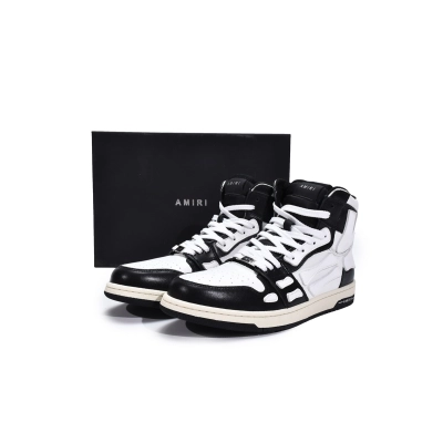 Replica AMIRI Skel Top Hi Black White,MFS002-004 01
