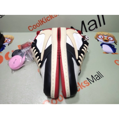 Cool Kicks | PKGoden Air Jordan 1 Retro Low Black Red，DM7866-166 02