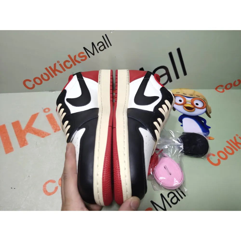 Cool Kicks | PKGoden Air Jordan 1 Retro Low Black Red，DM7866-166