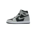 GET Air Jordan 1 Shadow 2.0 Black Light Smoke Grey,555088-035