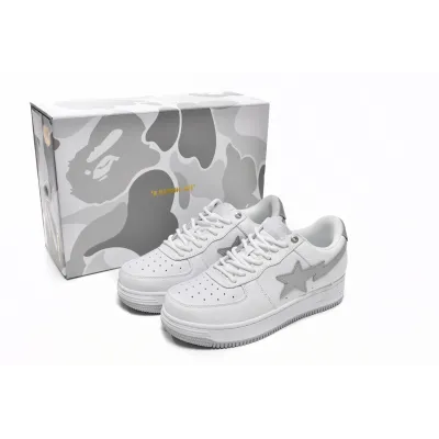 G5 A Bathing Ape Bape Sta Low White Grey, 1H73-191-921 01