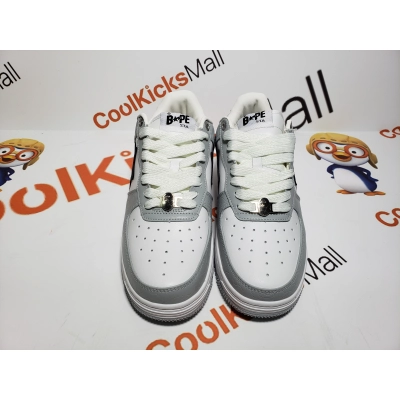 G5 A Bathing Ape Bape Sta Low White Grey, 1H70-191-002 02