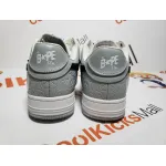 G5 A Bathing Ape Bape Sta Low White Grey, 1H70-191-002