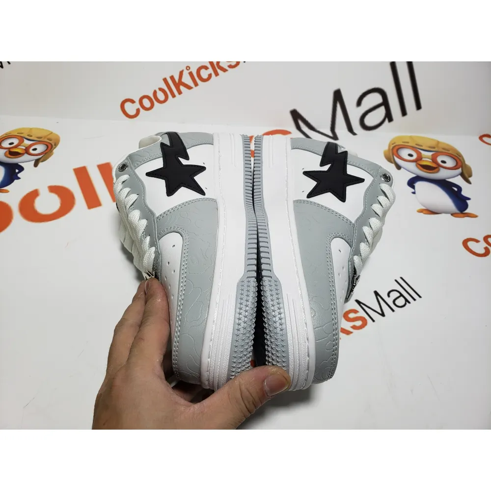 G5 A Bathing Ape Bape Sta Low White Grey, 1H70-191-002
